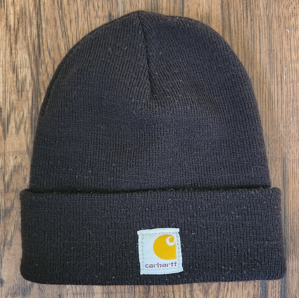 Carhartt Dark Brown Kids Beanie